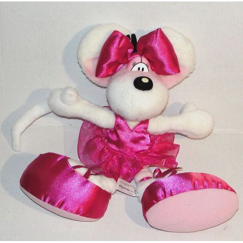 peluche diddlina ballerine robe rose satin souris diddl depesche