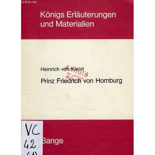 Prinz Friedrich Von Homburg