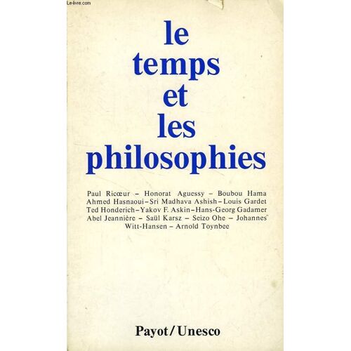 Le Temps Et Les Philosophies