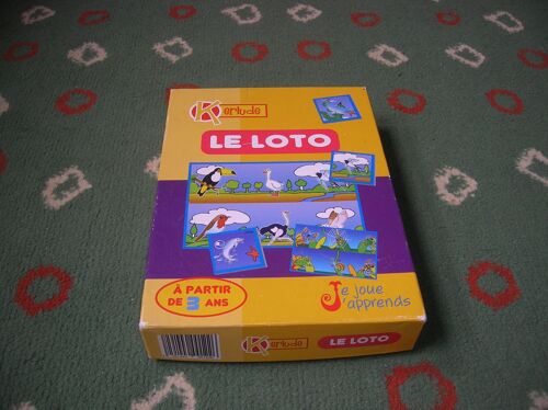 Le Loto Boite De 4 Planches D'images Animalières Et 21 Images Détachables