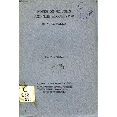Notes On St John And The Apocalypse