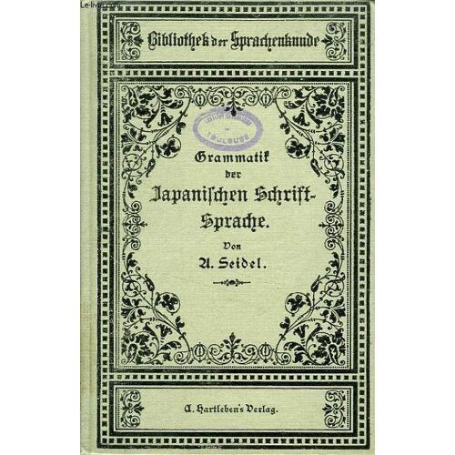 Grammatik Der Japanischen Schriftsprache