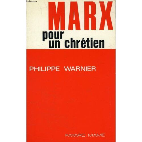 Marx Pour Un Chrétien