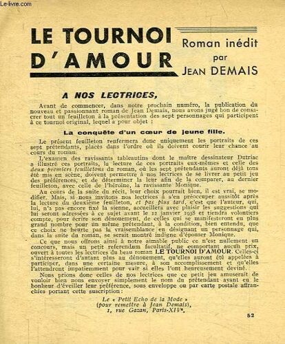 Le Tournoi D'amour