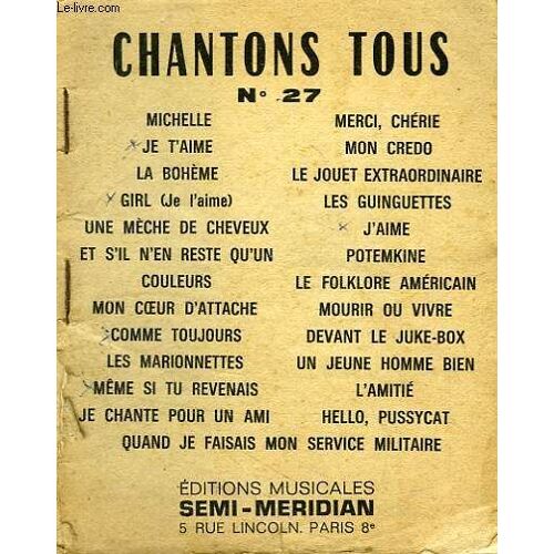 Chantons Tous N° 27
