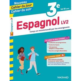 Cahier Du Jour/Cahier Du Soir Espagnol Lv2 3e + Mémento