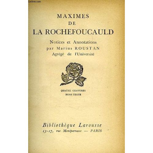 Maximes De La Rochefoucauld
