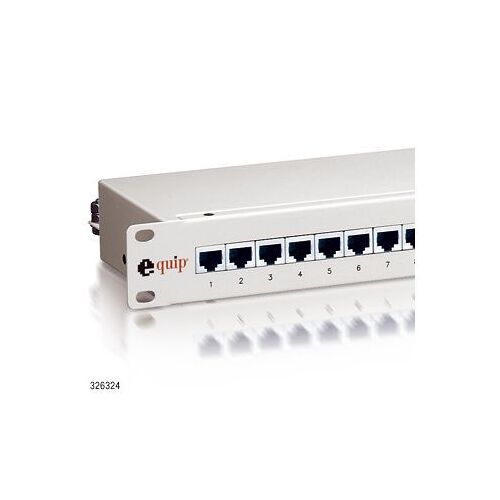 equip - Tableau de connexions - noir - 1U - 19" - 16 ports