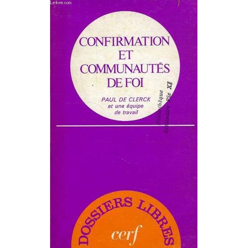 Confirmation Et Communautés De Foi