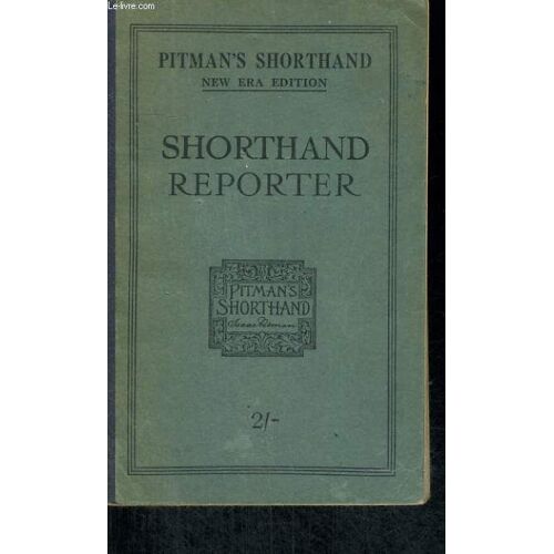Pitman's Shorthand Reporter