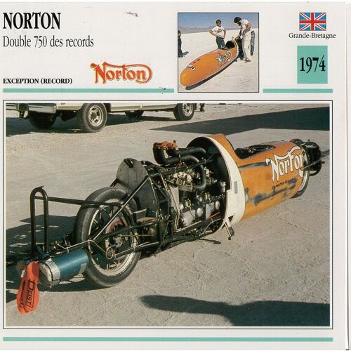 Fiche Moto Passion Norton Double 750 Des Records