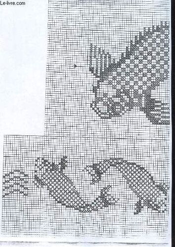 Lot De 2 Patrons Pour La Broderie Et 1 Fasicule De Point De Croix