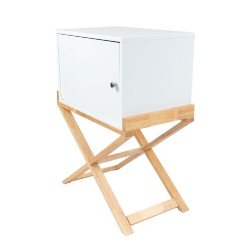 Table d'Appoint Design "Valérie" 75cm Blanc