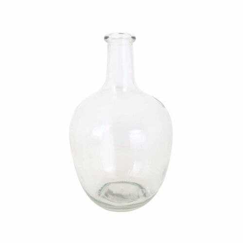 Vase Déco en Verre "Jarre" 25cm Transparent