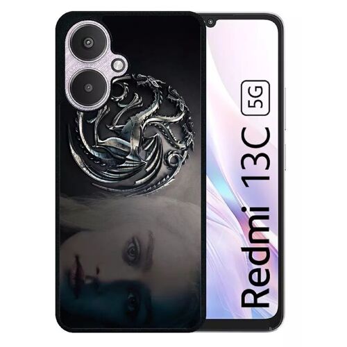Coque Pour Redmi 13c 5g - Got Targaryen - Silicone - Noir