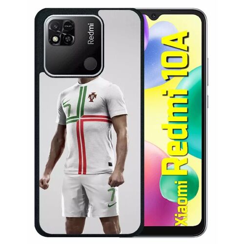 Coque Pour Redmi 10a - Christiano Ronaldo Selecao Portugal - Silicone - Noir