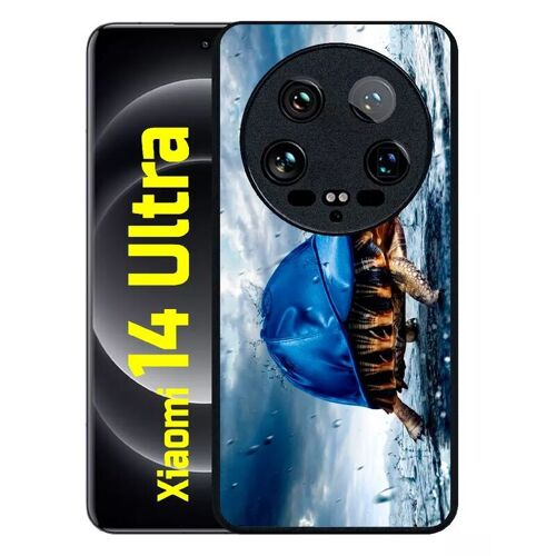 Coque Pour Xiaomi 14 Ultra - Tortue Baseball - Silicone - Noir