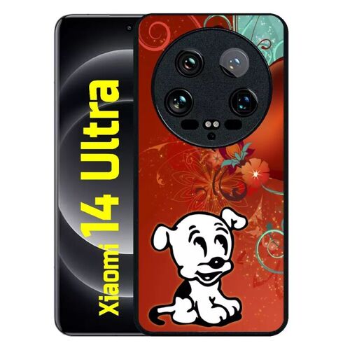 Coque Pour Xiaomi 14 Ultra - Chien Love - Silicone - Noir