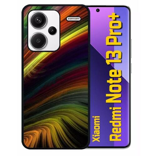 Coque Pour Redmi 13 Pro+ - Colorfull Arc En Ciel - Silicone - Noir
