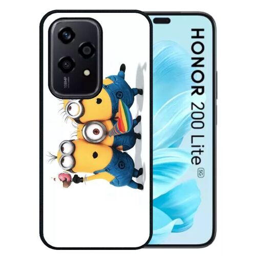 Coque Pour Honor 200 Lite - Les Minions Font La Fête - Silicone - Noir