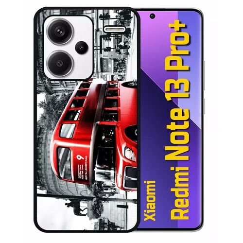 Coque Pour Redmi 13 Pro+ - London Vintage - Silicone - Noir