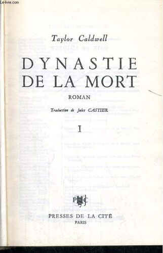 Dynastie De La Mort, Tomes 1 Et 2 Dans Un Meme Volume