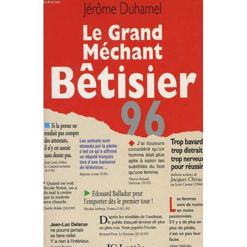 Le Grand Méchant Bêtisier, 1996