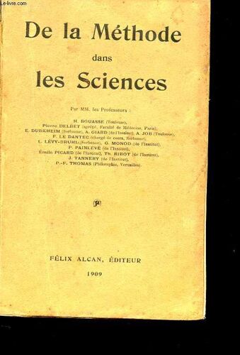 De La Methode Dans Les Sciences