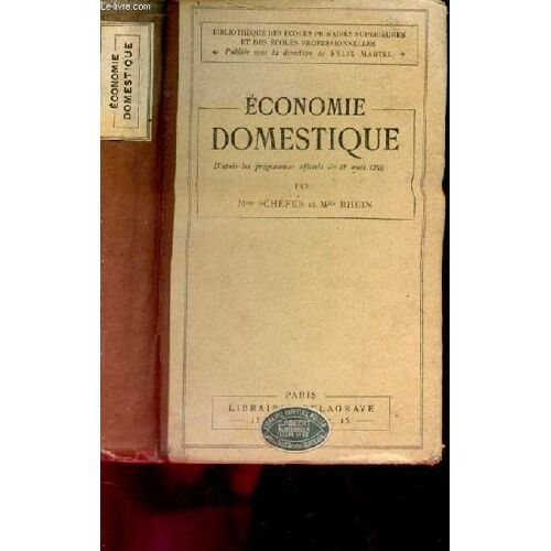 Economie Domestique
