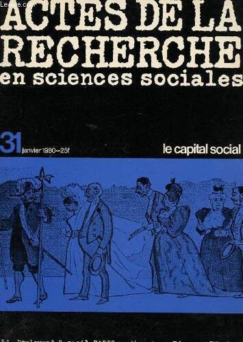 Actes De La Recherche En Sciences Sociales N°31