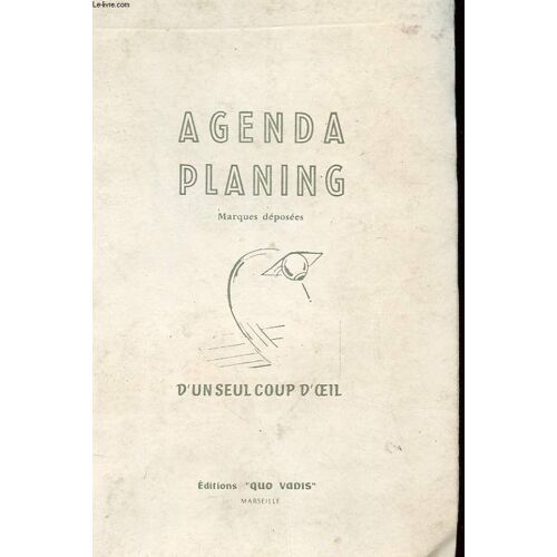 Agenda Planning - D'un Seul Coup D'oeul