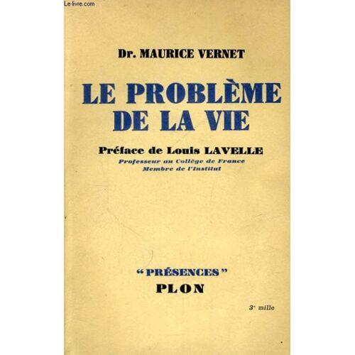 Le Probleme De La Vie