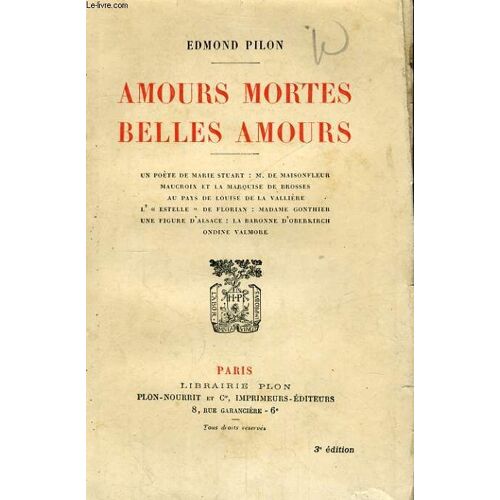 Amours Mortes, Belles Amours