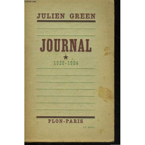 Journal, Tome 1: 1928-1934