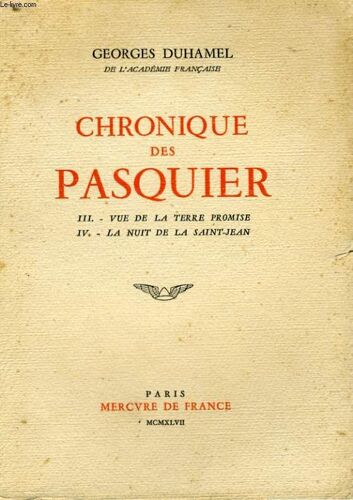 Chronique Des Pasquier, 2