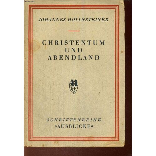 Christentum Und Abendland