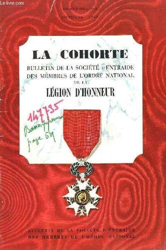 La Cohorte N°24 - Nouvelle Série : Compte-Rendu De L'assemblée Générale Annuelle, Du Samedi 15 Mars 1969