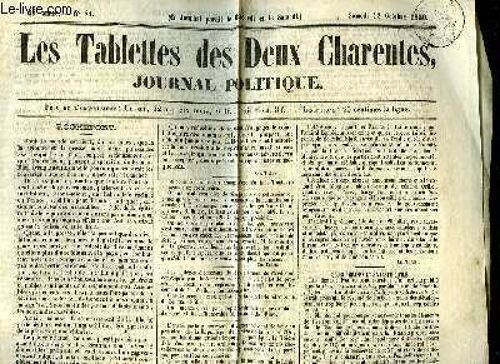 Les Tablettes Des Deux Charentes N°81 - 43e Année : Assassinat Du Maréchal Brune