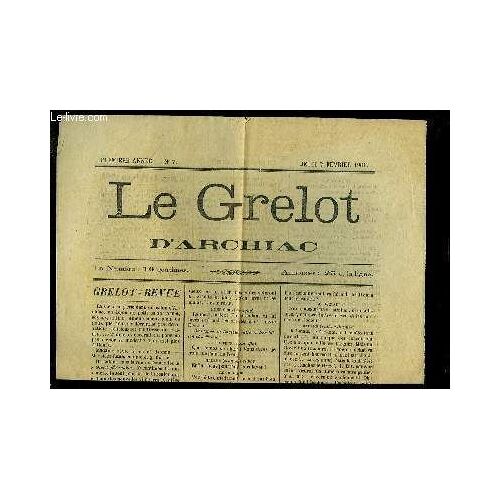 Le Grelot D'archiac N°7 - 1ère Année :