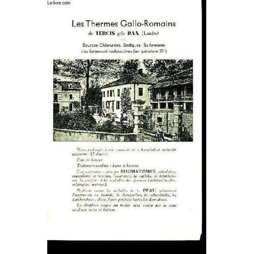 Brochure Les Thermes Gallo-Romains De Tercis Près Dax (Landes)