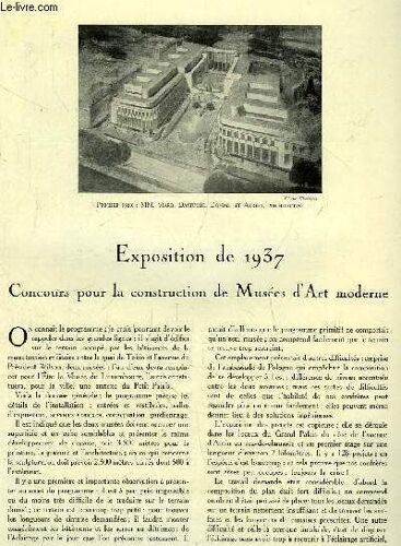 L'architecture. N°2 - Volume Xlviii : Exposition De 1937, Concours Pour La Construction De Musées D'art Moderne - Bureaux De Postes - La Fondation De Mme Jules Lebaudy