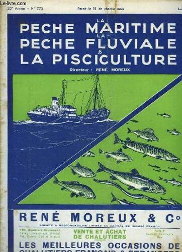 La Pêche Maritime, La Pêche Fluviale & La Pisciculture. 19ème Année - N° 775 : Le Conseil De La F.O.M.B.A. - Le Rouge Barbet