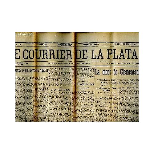 Lot De 15 Journaux Le Courrier De La Plata, Du 19 Au 26 Février (N°231 À 238, Manque Le 235) Et Du 14 Au 21 Décembre 1929 (N°166 À 173)