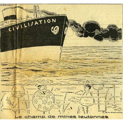 Caricature D'hitler Le Champ De Mines Teutonnes, Extraite Du Journal La Victoire N°Ème Année