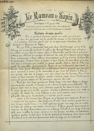 Le Rameau De Sapin Xve Année - 1881 : Histoire De Mon Merle. La Caroline. Les Champignons En 1880. Histoire D'un Chêne Dans Le Jura - Promenade Solitaire Ou Triste Fin D'un Geai - Le ...