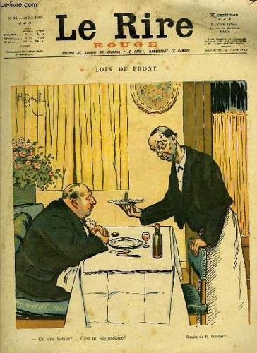 Le Rire Rouge N°82 : Loin Du Front, De H. Gerbault - Dessin Exécuté Sur Le Front Par Igon