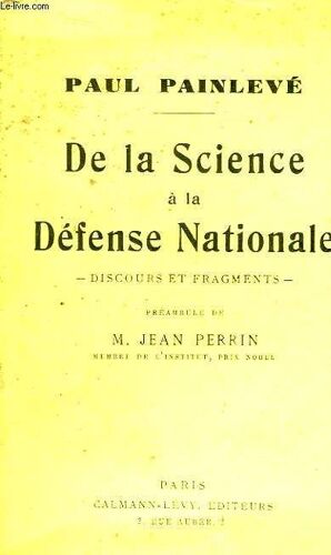 De La Science À La Défense Nationale