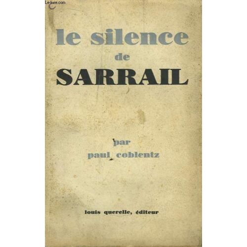 Le Silence De Sarrail
