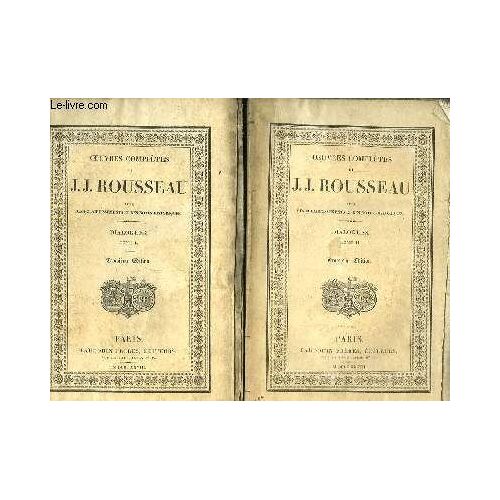 Oeuvres Complètes De J.J. Rousseau. Tomes 18 Et 19 : Dialogues