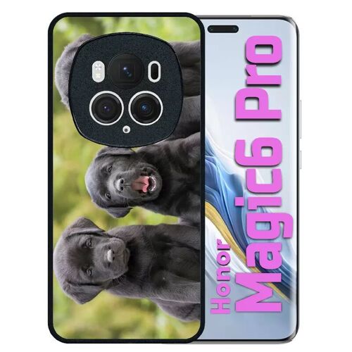 Coque Pour Honor Magic 6 Pro - Chiots Labrador Retriver Noir - Silicone - Noir